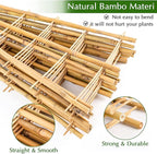 Bamboo Trellis, 12pack 16 Inch Small Plant Wood Bamboo Trellis for Climbing Plants Indoor Potted Plants