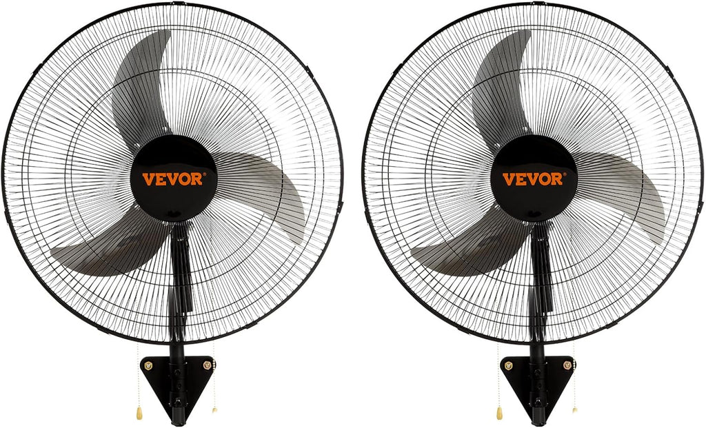 vevor 20 inch wall mount fan, oscillating, 3-speed, main product view