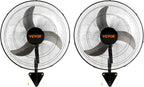 vevor 20 inch wall mount fan, oscillating, 3-speed, main product view