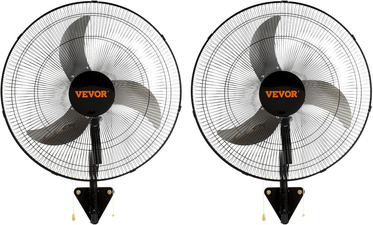 vevor 20 inch wall mount fan, oscillating, 3-speed, main product view