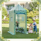 solayis pop up greenhouse, 6x4 ft portable walk, close-up detail