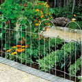 decorative white garden border fence 32inx20ft metal wire, main product view