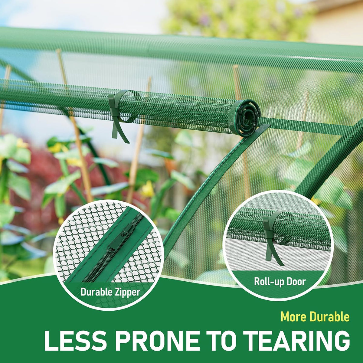 specilite 98x49x49in garden plant netting mesh cover for shown in use