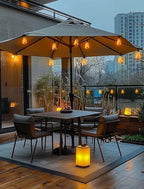 Outdoor Patio String Lights: 150Ft 45M Outside Waterproof Light - Remote Dimmable ST38 Shatterproof Bulb Connectable Hanging Outdoor Electric Lighting - Backyard Yard Gazebo Porch Party