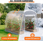 walk-in tunnel greenhouse for outdoors 9.9 x 7.9, package contents