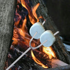 Marshmallow Roasting Sticks 10 Pack Extra Long 45’’ Stainless Telescoping Hot Dog Smores Skewers Kids Safe Barbecue Forks for Campfire, Bonfire and Grill