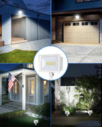 DEWENWILS 2-Pack 65W Flood Lights Outdoor, 6670 LM Super Bright Security Light Switch Controlled, IP65 Waterproof, 5000K LED Flood Light Outdoor for Yard, Garage, Garden, UL Listed