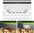 Food Mesh Screen Blocks,Stainless Steel Food Grease Gate Blocker from Falling into Tray,Griddle Grease Trap Accessories for Black Stone and Other Grills (1) | Prevent from Falling into Tray, Griddle Grease Trap Accessories for Black Stone and Other Grills