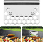 Food Mesh Screen Blocks,Stainless Steel Food Grease Gate Blocker from Falling into Tray,Griddle Grease Trap Accessories for Black Stone and Other Grills (1) | Prevent from Falling into Tray, Griddle Grease Trap Accessories for Black Stone and Other Grills