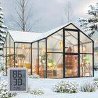 12x12 ft t-shape greenhouses, polycarbonate green house with, main product view