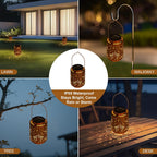 Flamingo Solar Lanterns, Mothers Day Gifts for Mom Grandma Women, Flamingo Gifts for Women, Outdoor Waterproof Hanging Garden Decor Light for Patio Yard Pool