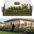 decorative garden fence metal dog fence outdoor, 40in, main product view