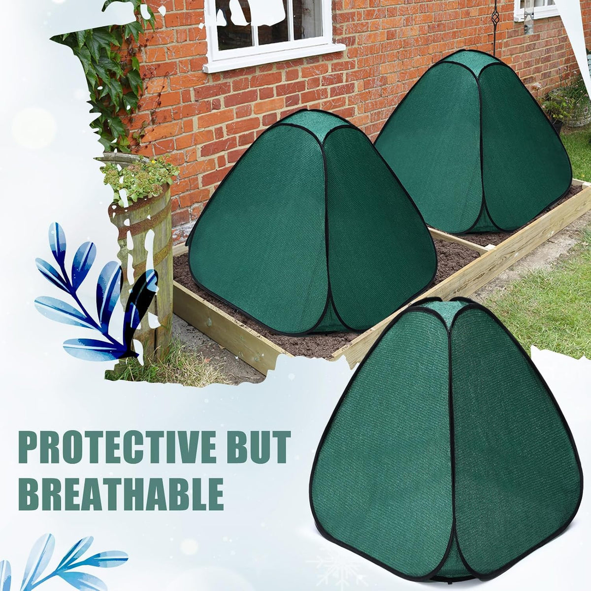 plant covers freeze protection, 36 x 36 x on a desk or shelf
