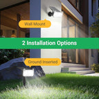 WdtPro Solar Spot Lights Outdoor for Tree, Sign, Mailbox, Solar Lights Outdoor Waterproof, Bright Landscape Spotlights, Auto ON/Off, Dusk to Dawn Lighting for Yard Patio Garden Pathway, 4 Pack