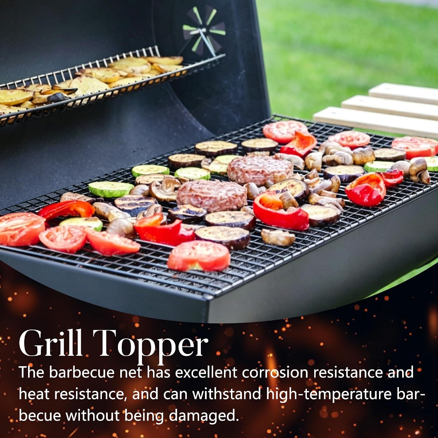 10 PCS Disposable Grill grates，Grill mesh 11.8×15.7 inch，Disposable Grill Topper for Outdoor BBQ Parties，Grill net can Withstand high temperatures