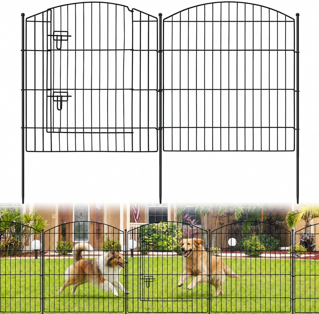 10 panel no dig garden fence with gate, main product view