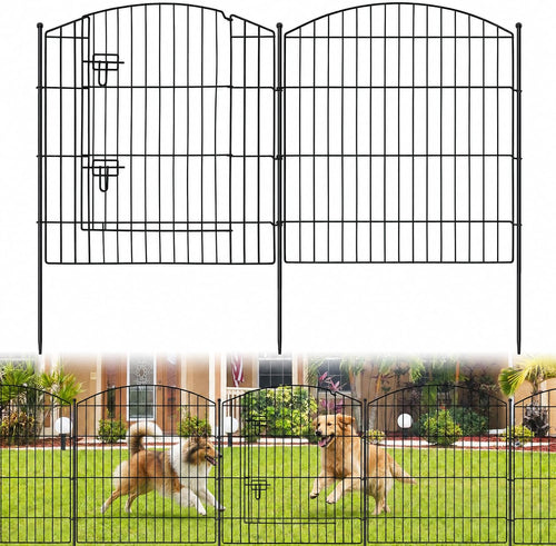 10 panel no dig garden fence with gate, main product view