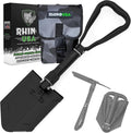 rhino usa folding survival shovel with pick, main product view