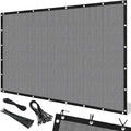 Artpuch 90% Sun Shade Cloth, 4 x 12 FT Pergola Shade Cover Canopy with Grommets, Sun Screen Fabric Tarp for Patio, Outdoor, Garden, Backyard, Light Grey