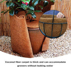 EATAKWARD 120'' x 12'' Coconut Mat, Coco Fiber Roll, Natural Coconut Coco Liner Roll, Thick Coco Liners for Planters, Flowers, Pet, Tortoise, Lizard, Snake, Rabbit, Brown (120 * 12 inch)