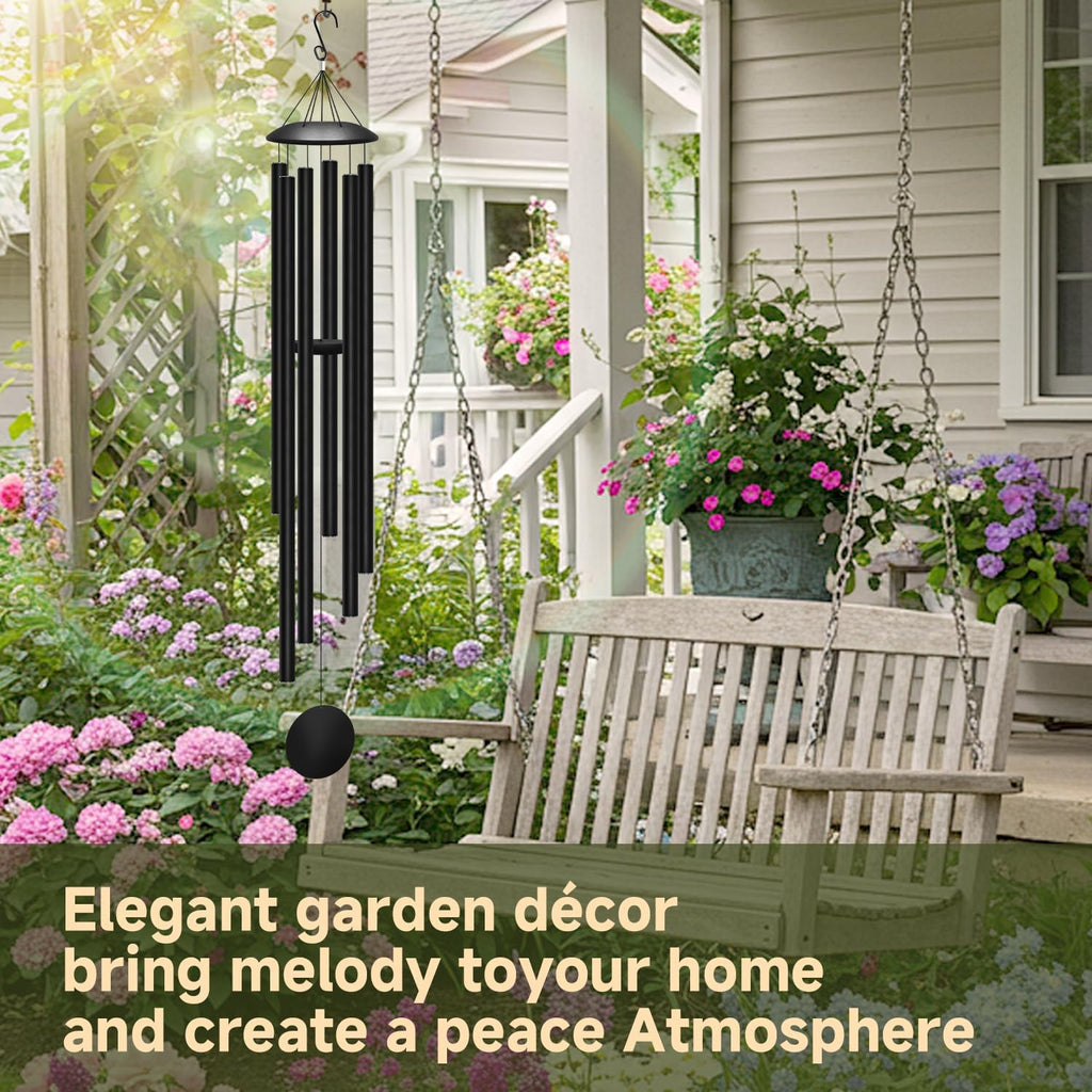 66" extra large wind chimes for outside, 6 showing dimensions