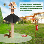 Metal Squirrel Baffle for 4x4 Post,Outdoor Squirrel Guard for Wooden Trunk Pole