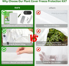 10 ft x 33 ft plant covers freeze showing dimensions