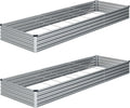 10x3x1ft galvanized raised garden bed kit,gardening planter box, main product view