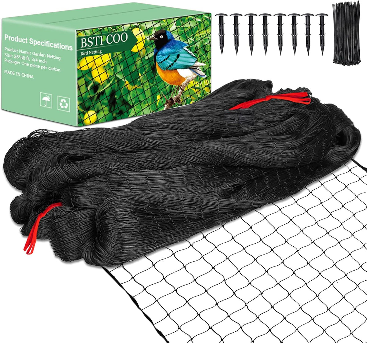 bstpcoo bird netting for chicken coop roof,25 x50ft, main product view