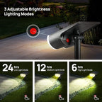 Consciot Solar Spot Lights Outdoor, 16 LEDs IP67 Waterproof, Auto On/Off Landscape Spotlights, 2-in-1 Adjustable Wall Lights for Garden Yard Pathway, 4 Pack (Warm White)