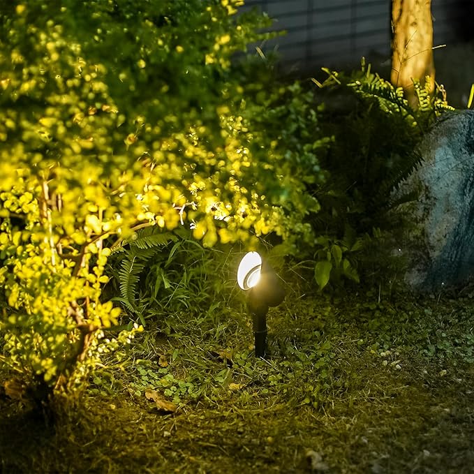 Malibu 20W Landscape Lighting Outdoor Landscape Spotlights Low Voltage 12V AC Warm White Lighting 145Lumen Waterproof for Driveway Yard Lawn Patio Walls Trees 8Pack 8301-9604