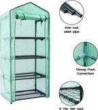 greenhouse, mini greenhouse for outdoors, 4 tier 28l shown in use
