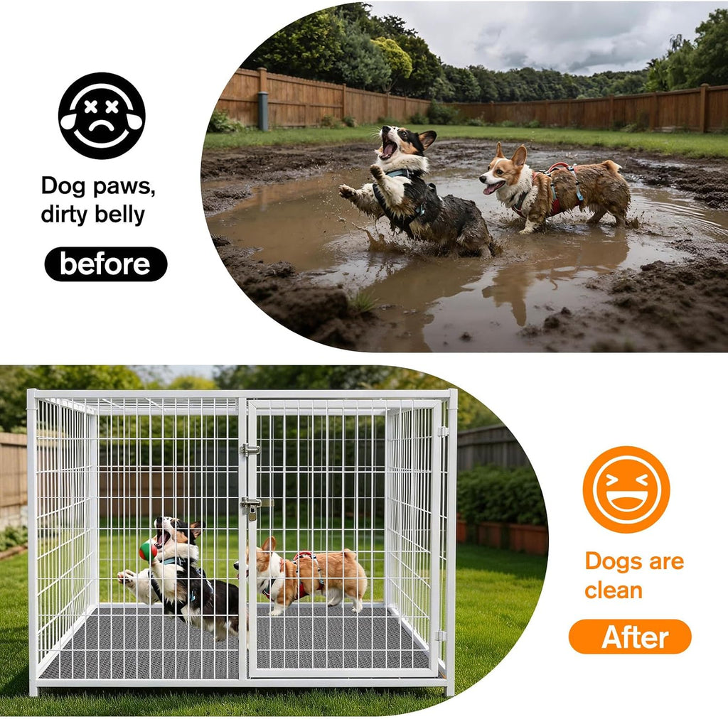 12 * 12 * 0.51inch dog kennel flooring, package contents
