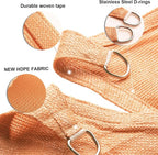 SUNLAX Sun Shade Sail 12' x 22' Peach Fuzz Rectangle Canopy Sail Shade Cover UV Block Permeable Sunshade Outdoor for Patio Backyard Deck Pergola (We Make Custom Size)