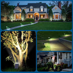 Solar Spot Lights Outdoor, Solar Lights Outdoor Waterproof IP65, 4 Brightness Modes Dusk to Dawn Landscape Spotlights for Yard Garden Pathway Porch Tree House Decoration, Cool White, 6 Pack