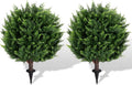 22''t artificial cedar topiary ball tree 2 pack, main product view