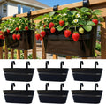 lalagreen boho rail planter (16 in, 6 pack), main product view