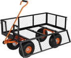 garveelife heavy duty steel garden cart, 500 lbs, main product view