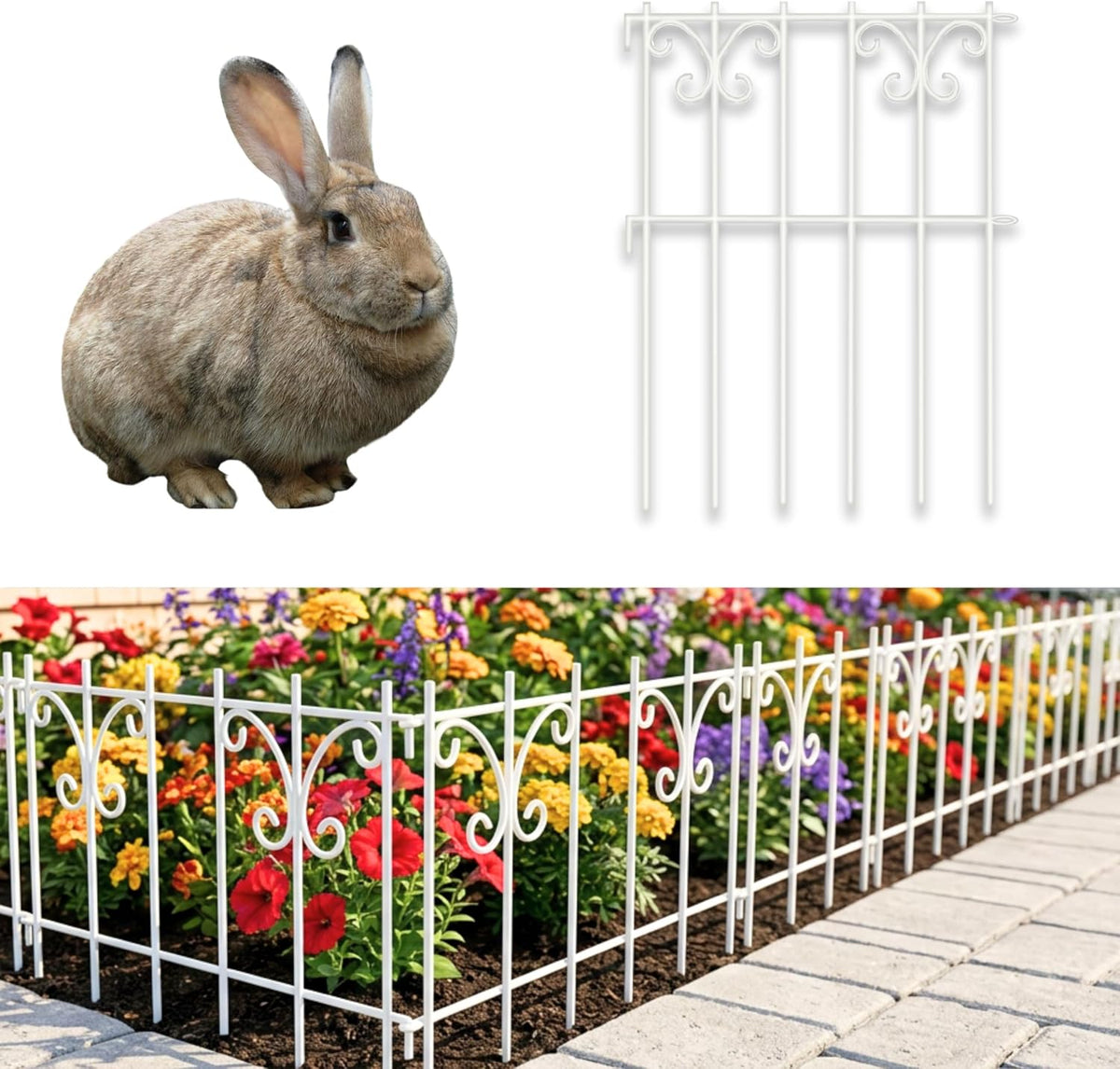 shoplala garden fence (25 panels) 12.5in(l) x 16.5in(h), main product view
