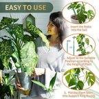 Telescoping Plant Stakes,7Pcs 14.3In to 25In Adjustable Monstera Plant Support Orchid Sticks with Clips, Plant Sticks Support Tall for Monstera,Orchids,Tomatoes,Vines & Indoor Outdoor Plants