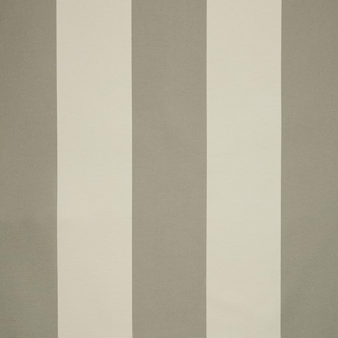 Exclusive Home Canopy Stripe Indoor/Outdoor Grommet Top Curtain Panel, 54"x108", Taupe / Sand, Set of 2