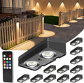 volisun solar fence lights with remote control 12, main product view