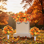 lodou 3 piece cemetery flowers set – large shown in use