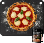 UMAID Pizza Steel for Oven & Grill, 16"x13.4", 1/4" Thick Pre-Seasoned Carbon Steel Baking Steel for Oven, Pizza Steel for Oven, Best Fit for Standard 12" Home Pizza, Includes Recipe Booklet