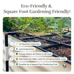 Garden Grid Watering System | Raised Garden Bed Drip Irrigation System – But Better | Pre-Assembled, Waters Every Plant Evenly, 1-Minute Setup | Square Foot Gardening Grid | US-Made (Cornerless, 2x4)