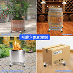 plant caddy with wheels, adjustable 14in to 21inch, package contents