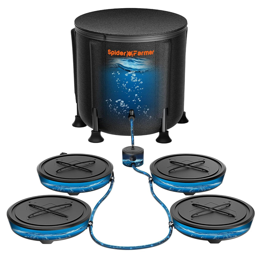 spider farmer 4 pot gravity-fed self watering system, main product view