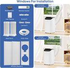 16000 btu inverter portable air conditioners, cooling, fan, view 10