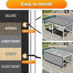 Artpuch Outdoor Pergola Shade Cover 6x24 FT Sun Shade Cloth with Grommets Light Grey 90% UV Protection Canopy Patio Privacy Screen (Customized Available)