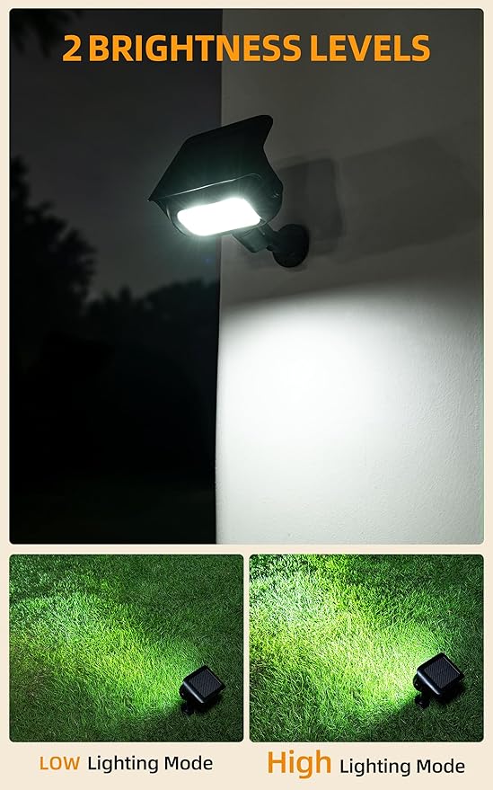 ROSHWEY Solar Landscape Spot Lights, Spotlights Outdoor Waterproof, with 2 Brightness Mode, Landscape Lighting Solar Lights for Garden, Yard, Pathway (Cool White, 10 Pack)